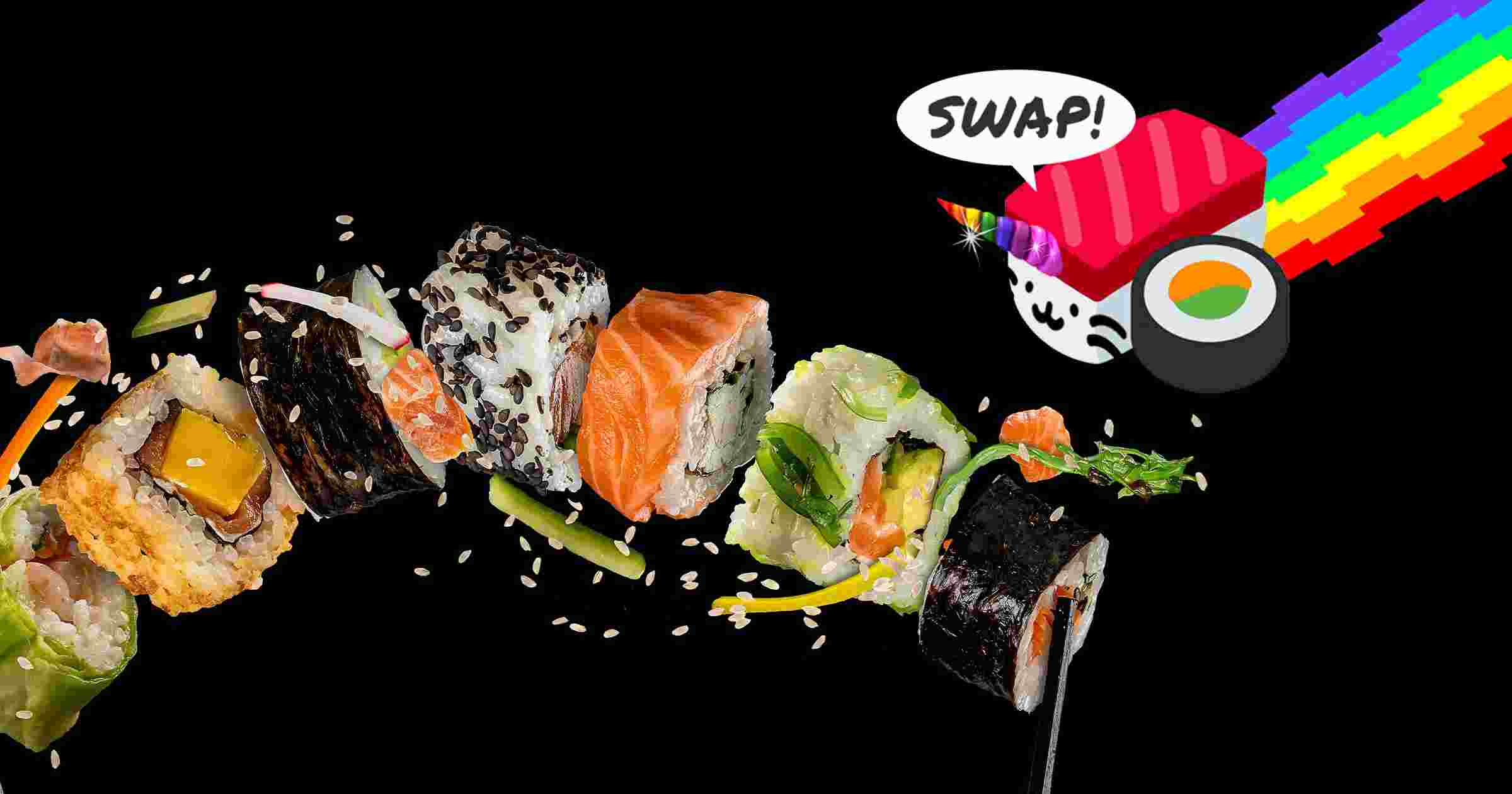 Граница суши. Sushiswap. Sushiswap defi. Sushi криптовалюта. Sushi swap криптовалюта.