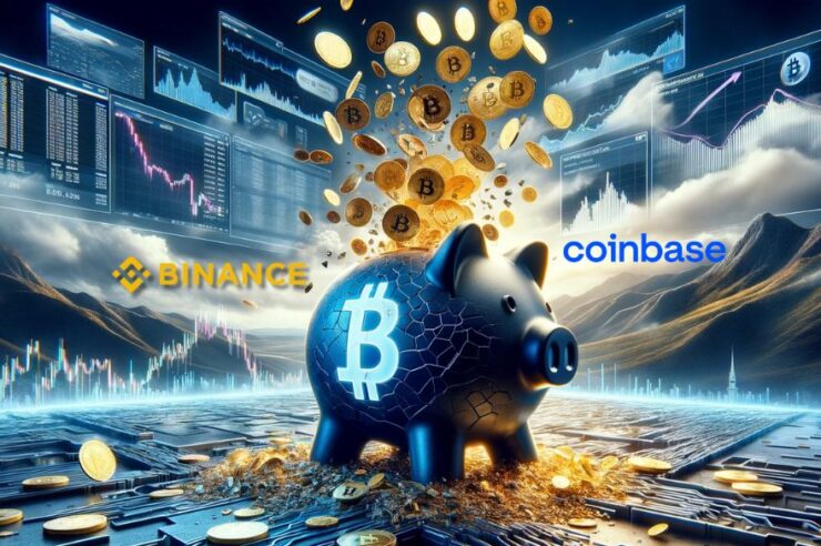44 วันแห่งการถอน ! Coinbase และ Binance มี Bitcoin ไหลออกกว่า 76,179 BTC ภายใน 2 เดือน