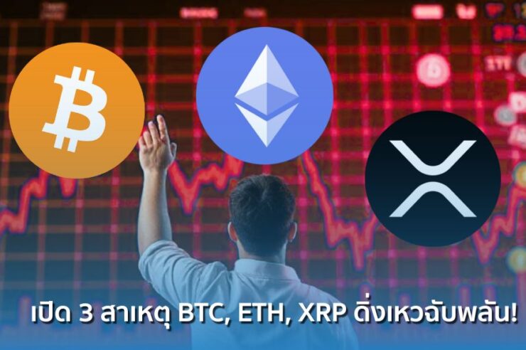 ตลาดคริปโทฯ แดงเดือด ! เปิด 3 สาเหตุทำไม BTC, ETH, XRP ดิ่งร่วงลงอย่างรุนแรงในวันนี้