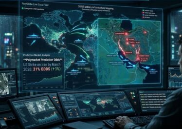 PolyGlobe เปิดพิกัดฐานทัพทั่วโลก 3,103 แห่ง เชื่อม Polymarket เช็กความเสี่ยงเรียลไทม์