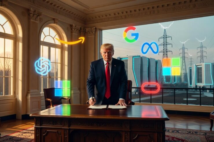 Amazon, Google, Meta และยักษ์ใหญ่ AI เตรียมเซ็นสัญญากับ Trump ผลิตไฟฟ้าเองสำหรับดาต้าเซ็นเตอร์