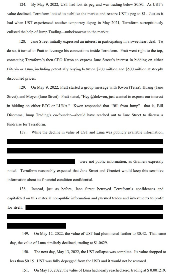 เอกสารหลักฐาน Jane Street จาก @zerohedge