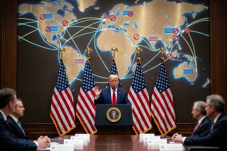 ทรัมป์อ้างภาษีนำเข้าช่วยยุติสงคราม 8 ครั้ง ตลาดคริปโตรับสัญญาณบวก