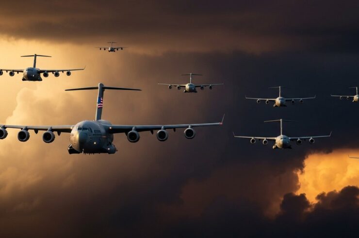 สหรัฐฯ เคลื่อน C-17 อีก 8 ลำ ตลาดคริปโตจับตาสัญญาณสงคราม