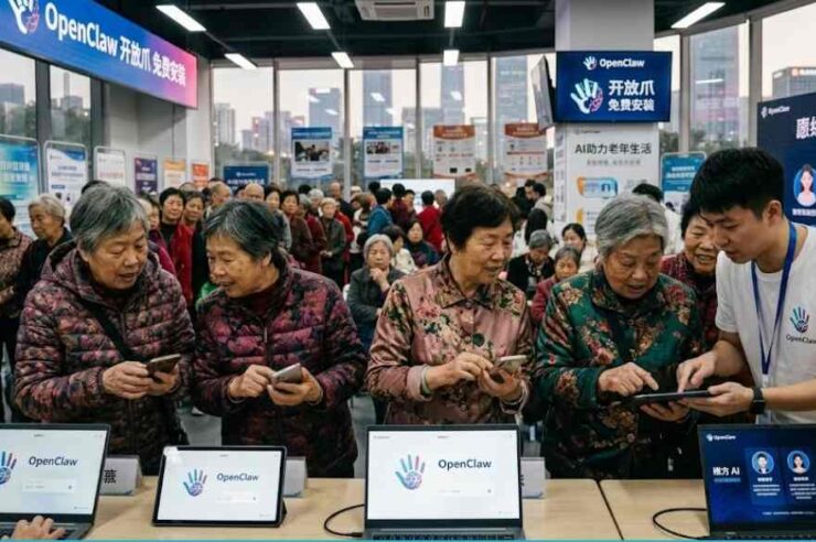 อาม่ายังลุย! ภาพไวรัลชาวจีนแห่ต่อคิวติดตั้ง AI ‘OpenClaw’ ชี้เทรนด์แดนมังกร