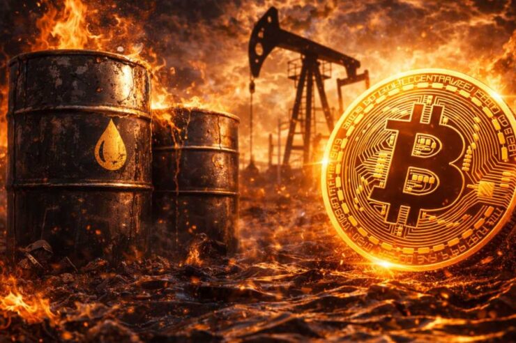 ‘Bitcoin ร่วงหรือพุ่ง: วิเคราะห์ 3 สถานการณ์ถ้าน้ำมันทะลุ $100