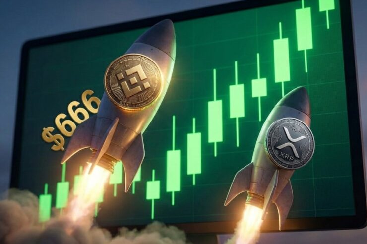 ราคา BNB พุ่ง 666 ดอลลาร์ หลังเกิด Golden Cross จ่อแซง XRP ขึ้นอันดับ 3 โลก