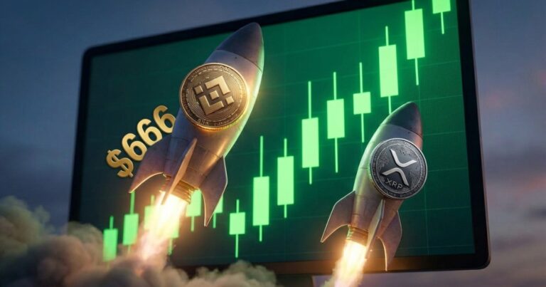 ราคา BNB พุ่ง 666 ดอลลาร์ หลังเกิด Golden Cross จ่อแซง XRP ขึ้นอันดับ 3 โลก