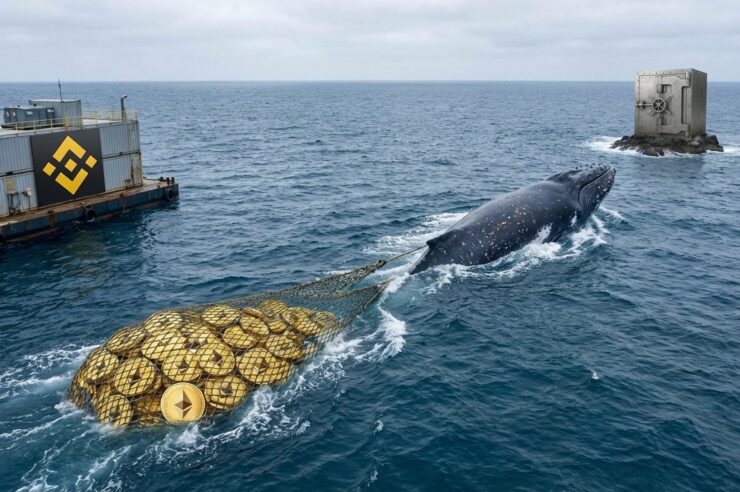 วาฬตื่น! หอบเงิน 5.2 พันล้านหนี Binance ถอน ETH 77,000 เหรียญเข้ากระเป๋าส่วนตัว