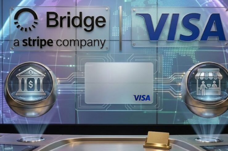 Visa จับมือ Bridge เตรียมเปิดตัวบัตรจ่ายเงินด้วย Stablecoin ครอบคลุมกว่า 100 ประเทศ