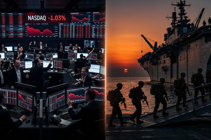 Nasdaq 100 ร่วงหนักกว่า 1% กังวลศึกตะวันออกกลางระอุ หลังสหรัฐฯ ส่งนาวิกโยธินเพิ่ม 2,500 นาย