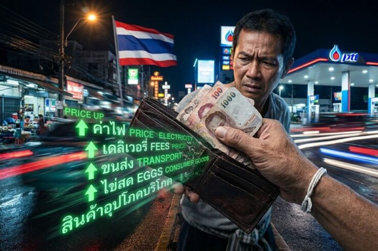 เตรียมกระเป๋าฉีก! น้ำมันแพงรอบนี้ โดนแน่ 5 สินค้าจ่อปรับราคา (ค่าไฟ-แอปเดลิเวอรี่ มาชัวร์)