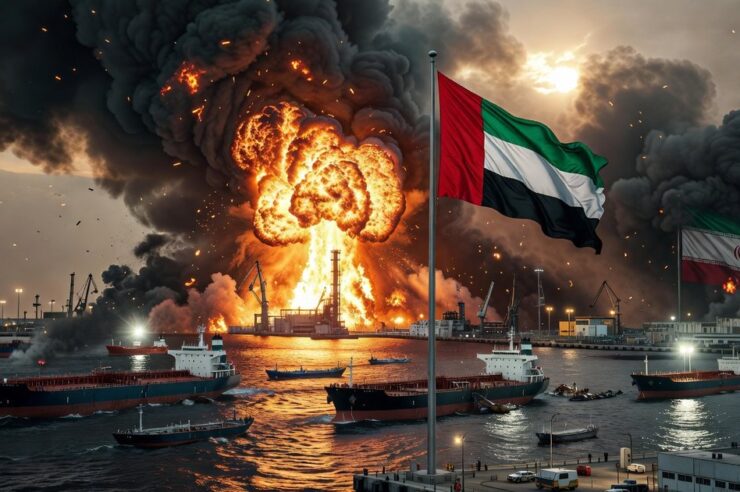 ระเบิดถล่มท่าเรือ UAE เส้นทางส่งน้ำมันสำรองสุดท้ายโดนโจมตี โลกหวั่นวิกฤตพลังงาน