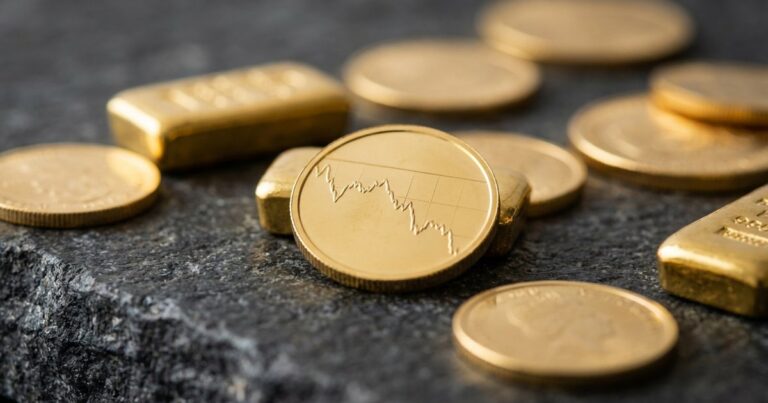 ทองร่วงสนั่น! ราคาดิ่งจาก $5,600 เหลือ $4,350 กวาดมูลค่าหายกว่า $1 พันล้านจากตลาดบนเชน