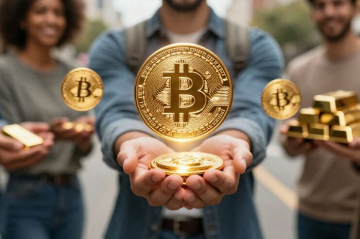 ผลสำรวจชี้! คนอเมริกันถือครอง Bitcoin (BTC) แซงหน้าทองคำ จุดชนวนยุค Digital Gold