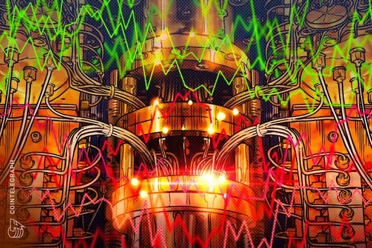 ภาพจาก Cointelegraph แสดงศูนย์ควอนตัมคอมพิวติ้งพร้อมกราฟตลาดคริปโต