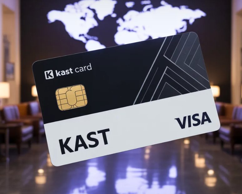บัตร KAST Visa สำหรับชำระเงินด้วยสเตเบิลคอยน์