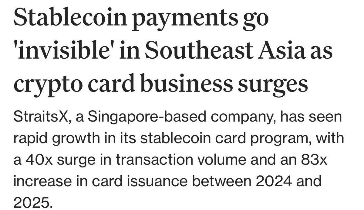 ข่าว StraitsX สเตเบิลคอยน์ปริมาณธุรกรรมพุ่ง 40 เท่าในเอเชียตะวันออกเฉียงใต้