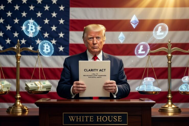 Polymarket ชี้โอกาสผ่าน Clarity Act พุ่งกว่า 70% หลัง Trump หนุนเต็มตัว