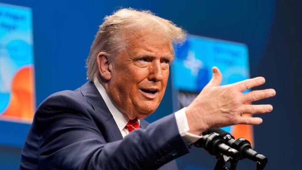 ประธานาธิบดีกำลังแถลงต่อชาติเรื่องอิหร่านที่ทำเนียบขาว