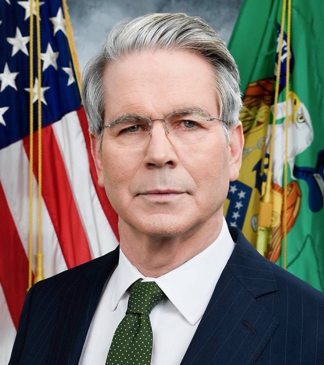 ภาพประจำตำแหน่งของเลขาธิการ Treasury Bessant ผู้ประกาศนโยบายเพิ่มภาษีนำเข้าจาก 10% เป็น 15%