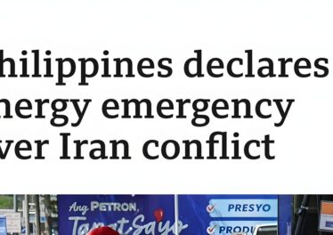ฟิลิปปินส์ประกาศภาวะฉุกเฉินด้านพลังงาน เหลือน้ำมันสำรองแค่ 45 วัน เซ่นพิษสงครามอิหร่าน