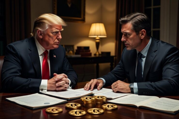 ทรัมป์แอบนัดคุยซีอีโอ Coinbase ก่อนเดินหน้ากดดันธนาคารให้หยุดขวาง Clarity Act