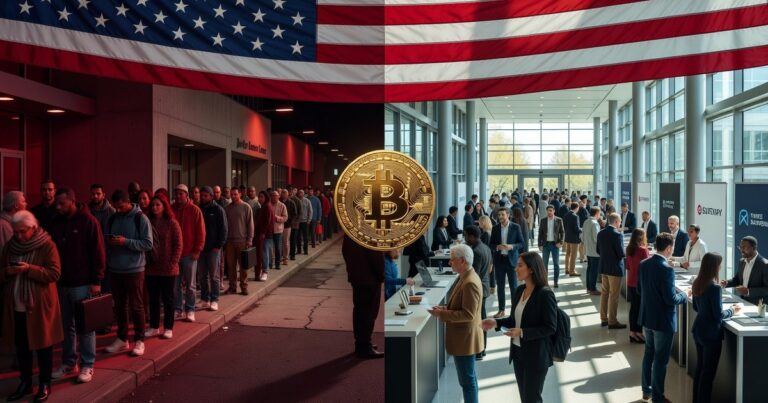 ว่างงานสหรัฐพุ่ง 7.9% สูงกว่าคาดเกือบเท่าตัว จ้างงานติดลบหนัก Bitcoin-Ethereum โดนกดดัน