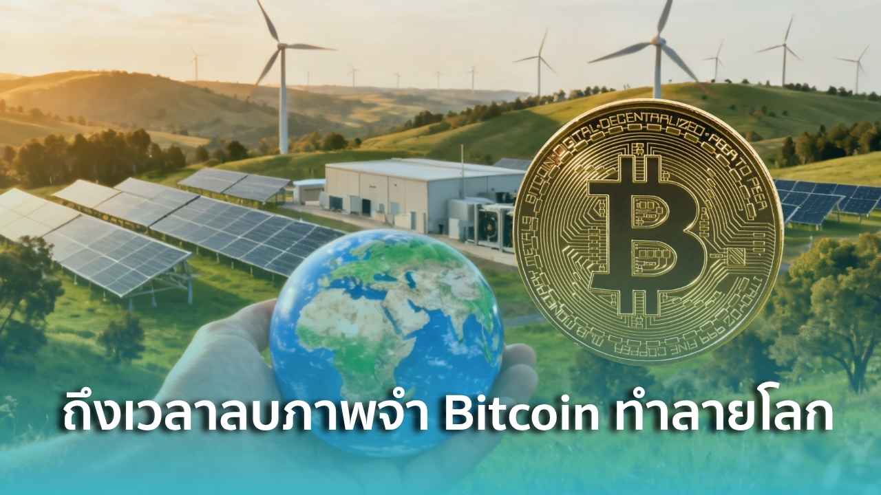 สุขสันต์วันคุ้มครองโลก ถึงเวลาลบภาพจำว่า Bitcoin ทำลายโลก - Siam Blockchain