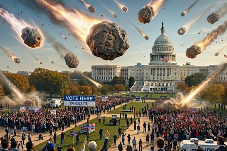 นักวิเคราะห์ชี้ Bitcoin มักร่วง 65-80% ก่อนการเลือกตั้งกลางสมัยของสหรัฐฯ แต่รอบนี้ร่วงแค่ 33%  