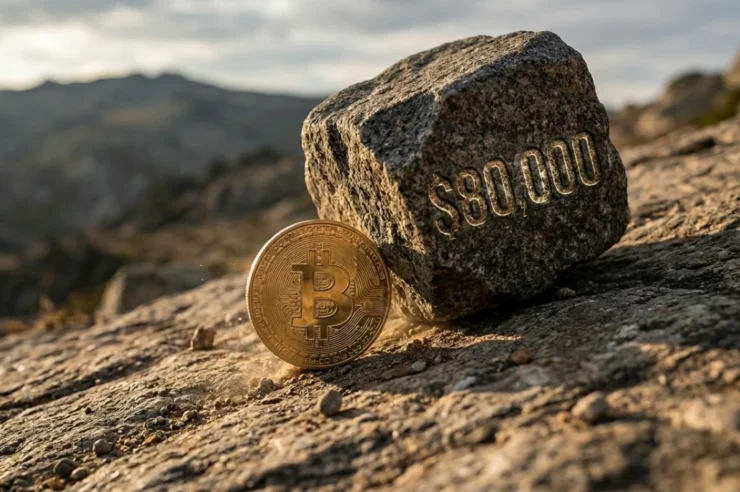 Bitcoin เผชิญแนวต้าน $80,000 ขณะที่ตลาดอนุพันธ์ส่งสัญญาณหลีกเลี่ยงความเสี่ยง