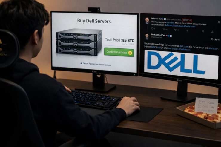 ปี 2014 มีคนซื้อเซิร์ฟเวอร์ Dell ด้วย 85 BTC กลายเป็นหนึ่งในบริษัทยักษ์ใหญ่รายแรก ๆ ที่รับ BTC