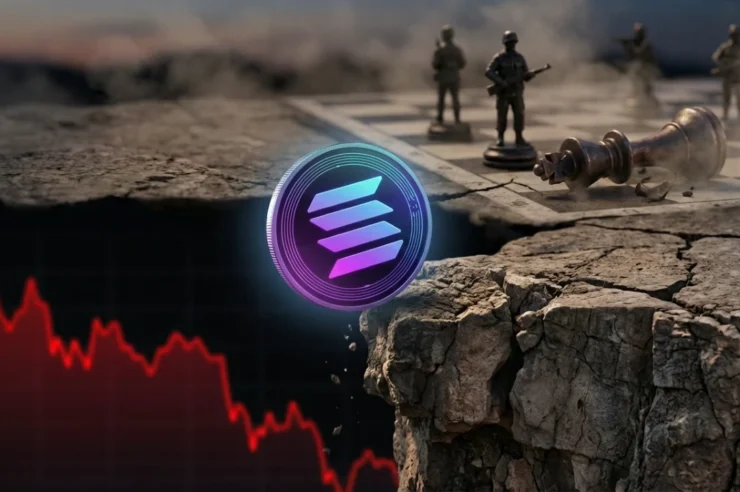 กราฟชี้ Solana เสี่ยงดิ่ง $60 ท่ามกลางพิษสงครามและข่าวแฮ็ก