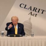 Donald Trump ประกาศกลางงานคริปโต  จะไม่ยอมให้ธนาคารขวาง Clarity Act กฎหมายคริปโตที่รอมานาน