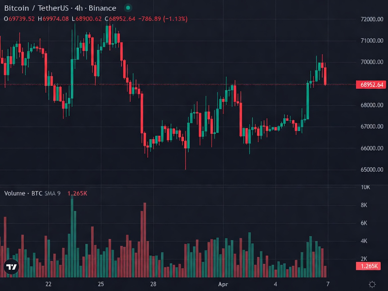BTC 4H price chart