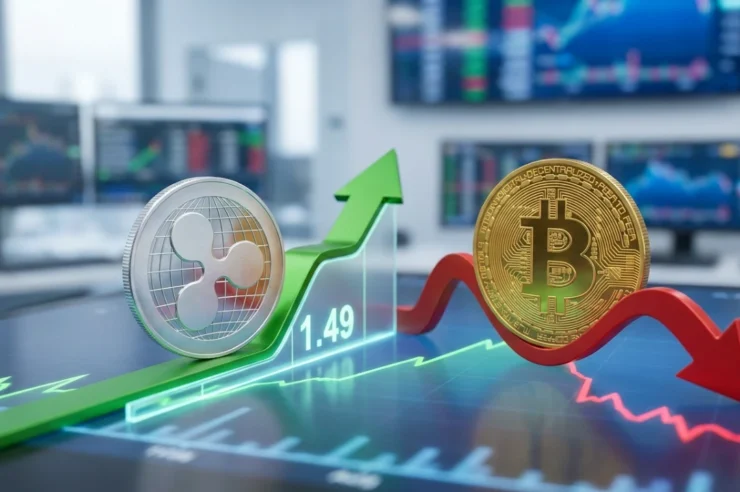 XRP สวนกระแส ขยับขึ้น ขณะที่ Bitcoin และ เหรียญหลักร่วง จับตาแนวต้าน 1.49 ดอลลาร์