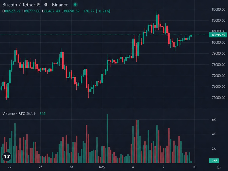 BTC 4H price chart