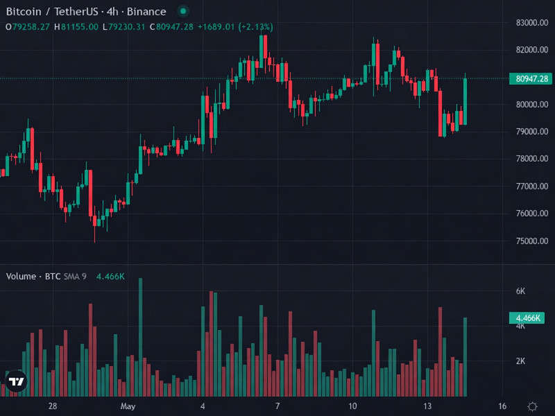 BTC 4H price chart