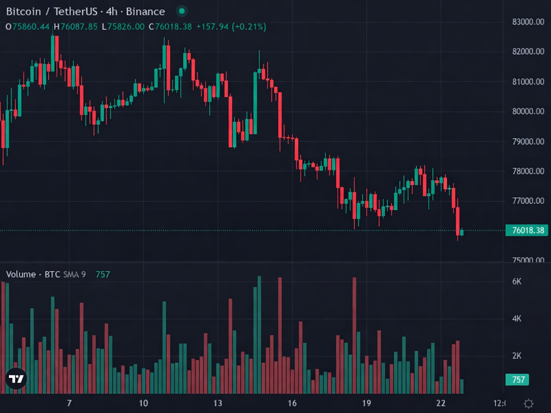 BTC 4H price chart