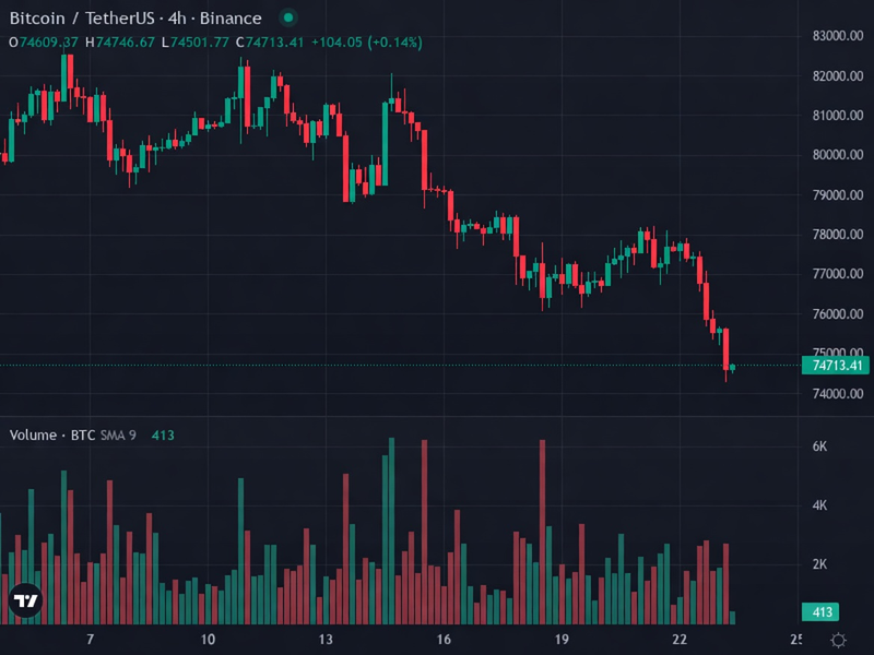 BTC 4H price chart