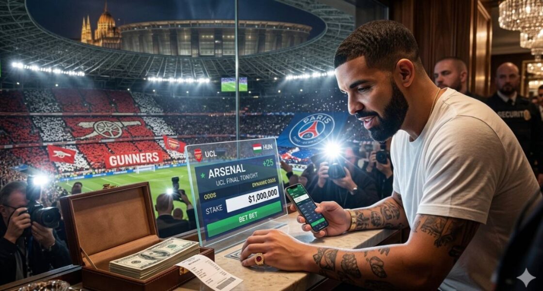 Drake วางเดิมพัน $1 ล้าน เชื่อ Arsenal จะคว้าแชมป์ UCL ผ่าน Stake.com