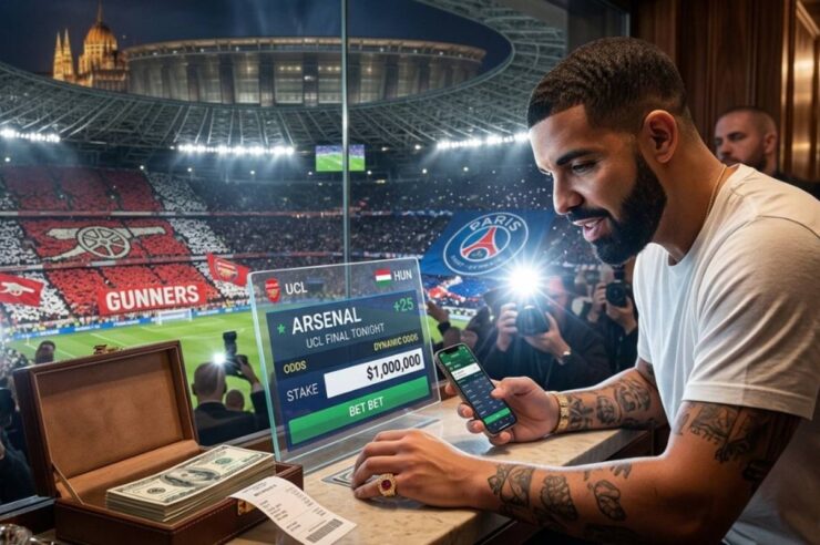 Drake วางเดิมพัน $1 ล้าน เชื่อ Arsenal จะคว้าแชมป์ UCL ผ่าน Stake.com