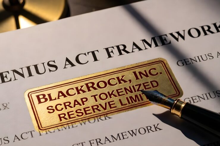BlackRock จี้ OCC ยกเลิกเพดาน 20% สินทรัพย์สำรองโทเคนใน GENIUS Act