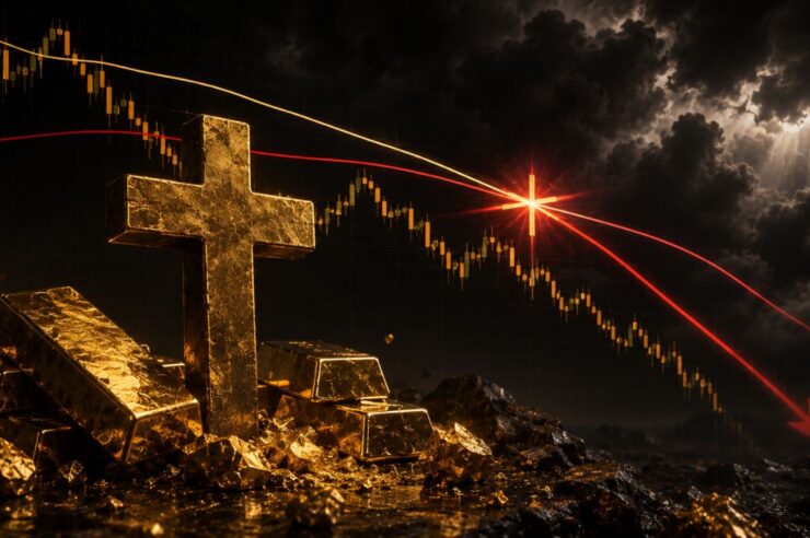 ทองคำเกิด Death Cross ครั้งแรกนับตั้งแต่ตุลาคมปี 2023 นักวิเคราะห์เตือน ขาลงยังไม่จบ