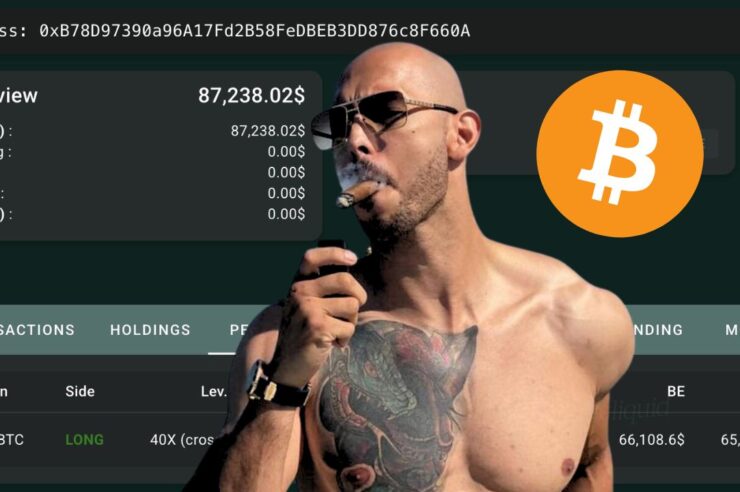 Andrew Tate โดนล้างพอร์ต Bitcoin ยับ 8 ครั้งใน 16 ชั่วโมงเหลือ $14,000
