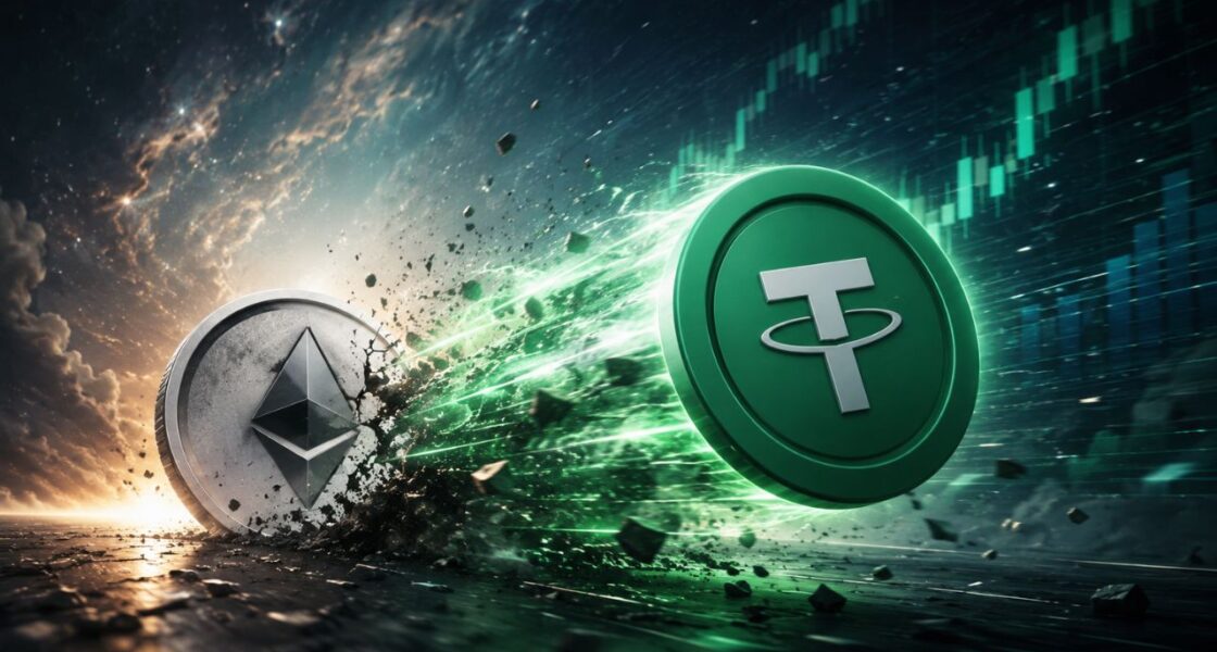 Ethereum ถูก USDT แซงแล้ว! ภาพที่ไม่เคยเกิดขึ้นมาก่อนกำลังเกิดขึ้นในตลาดคริปโต