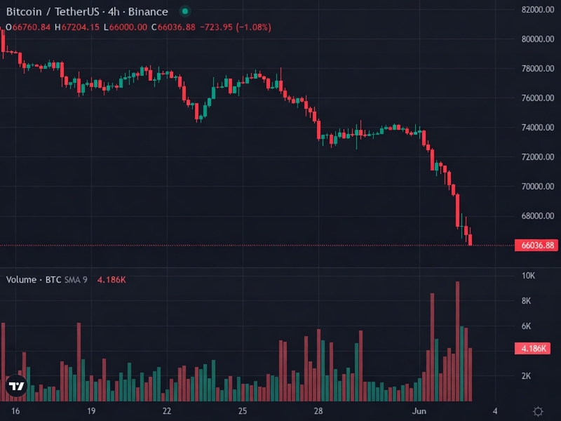 BTC 4H price chart