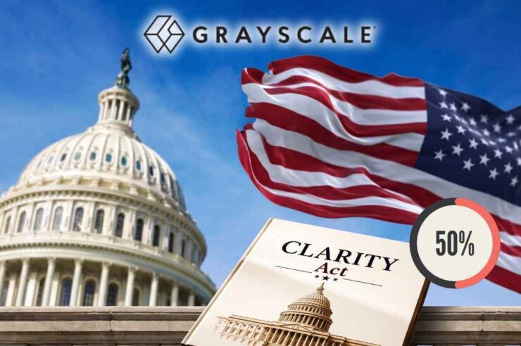 Grayscale หนุนกฎหมาย Clarity Act สหรัฐฯ คาดการณ์ลุ้นผ่าน 50/50 ก่อนเข้าวุฒิสภา