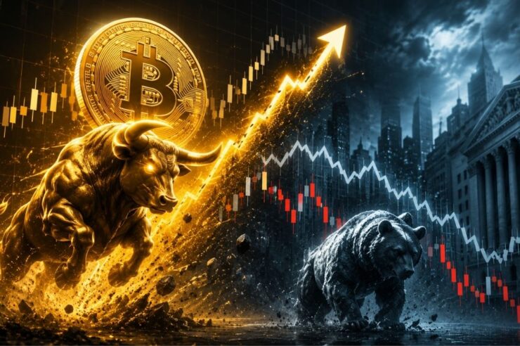 อัตราส่วน Bitcoin เทียบ S&P 500 ส่งสัญญาณขาขึ้น BTC อาจแซงตลาดหุ้นครั้งแรกในรอบปี