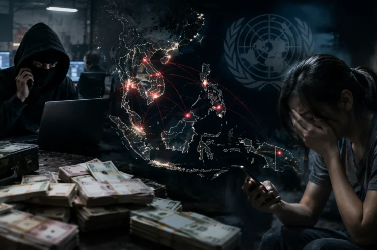UN เผย เครือข่าย Scammer ในเอเชียตะวันออกเฉียงใต้ทำผู้เสียหายสูญเงินกว่า 3.85 ล้านล้านบาท